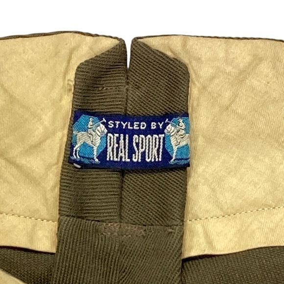Real Sport Vintage Bootcut Jodhpurs Pants S Hi Waist Leather Patch Horse Riding - Picture 16 of 16